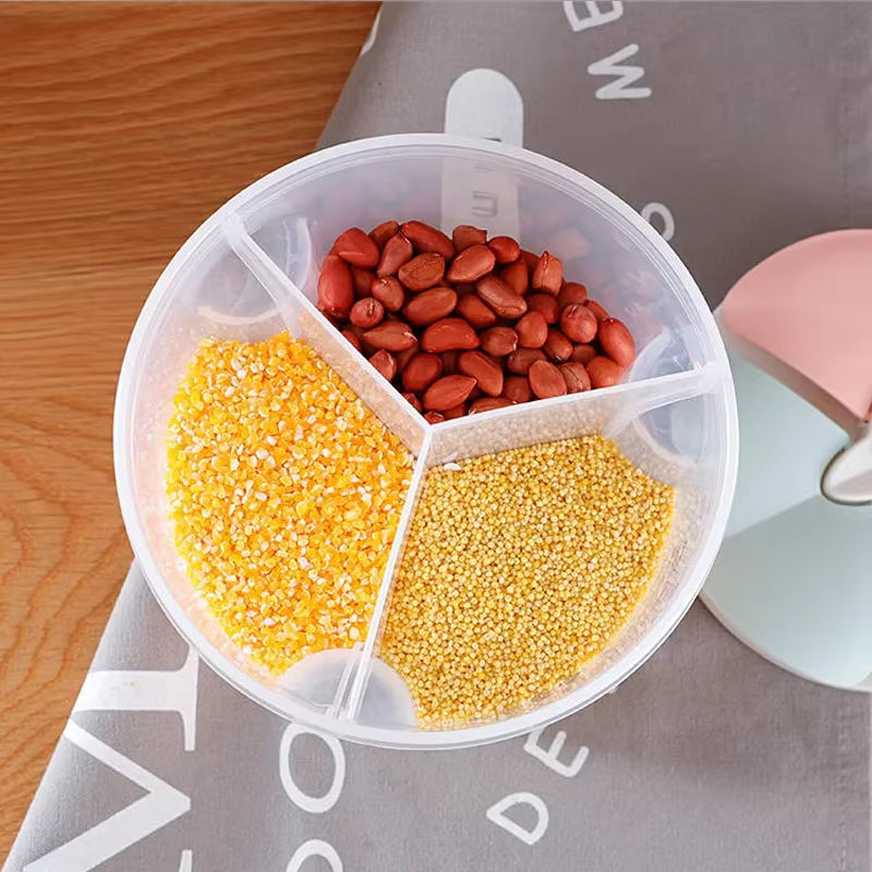 Professional Kitchen Food Storage Container - Moisture-Proof Sealed Canisters with Transparent Design for Grain Organization