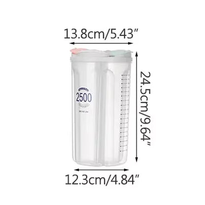Professional Kitchen Food Storage Container - Moisture-Proof Sealed Canisters with Transparent Design for Grain Organization