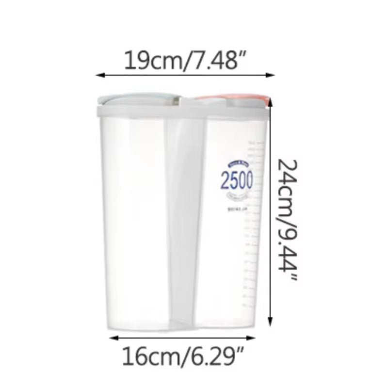 Professional Kitchen Food Storage Container - Moisture-Proof Sealed Canisters with Transparent Design for Grain Organization