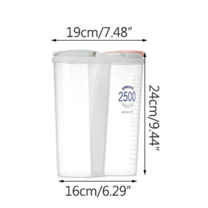 Professional Kitchen Food Storage Container - Moisture-Proof Sealed Canisters with Transparent Design for Grain Organization
