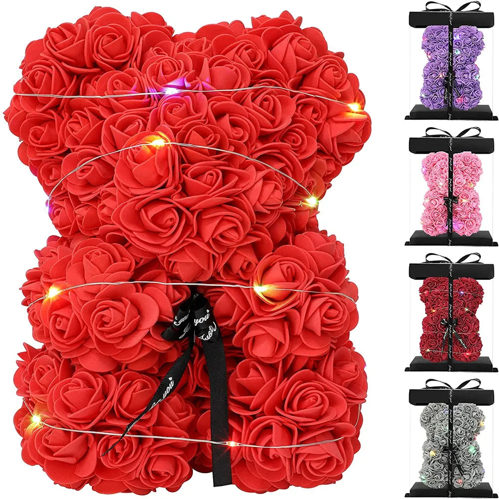 Flower Rose Bear Romantic Gifts