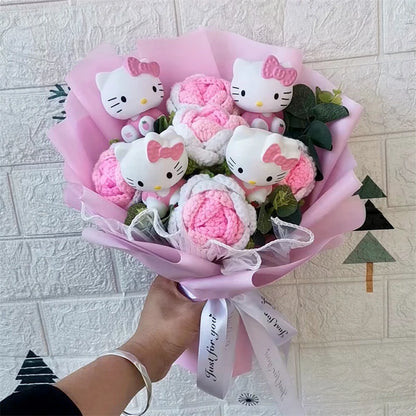 Hello Kitty Cartoon Plush Bouquet Anime