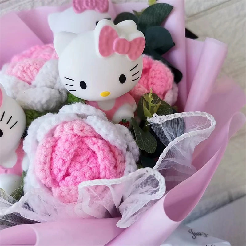 Hello Kitty Cartoon Plush Bouquet Anime