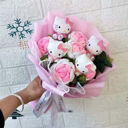 Hello Kitty Cartoon Plush Bouquet Anime