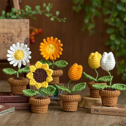 Crochet Flowers Hand-knitted