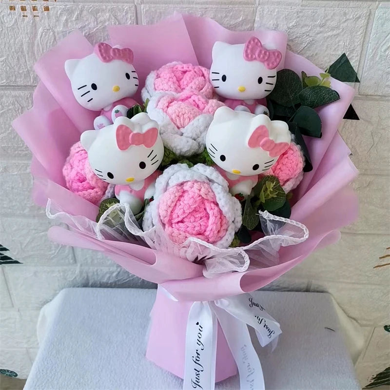 Hello Kitty Cartoon Plush Bouquet Anime