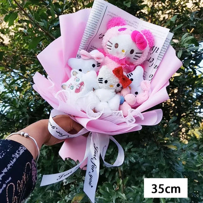 Hello Kitty Cartoon Plush Bouquet Anime