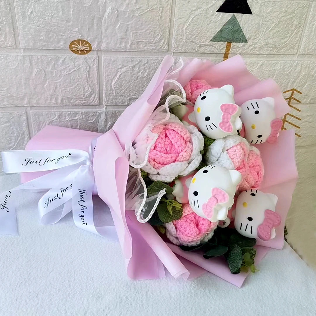 Hello Kitty Cartoon Plush Bouquet Anime