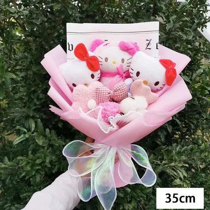 Hello Kitty Cartoon Plush Bouquet Anime