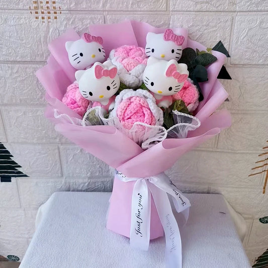 Hello Kitty Cartoon Plush Bouquet Anime