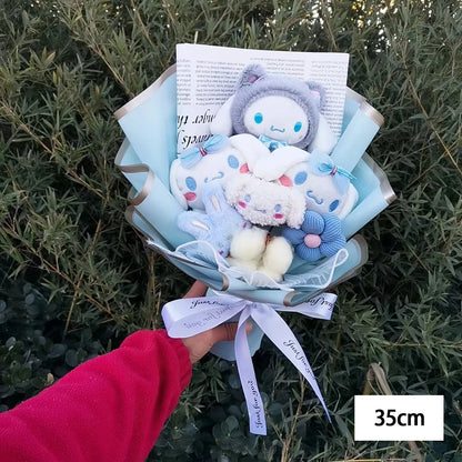 Hello Kitty Cartoon Plush Bouquet Anime