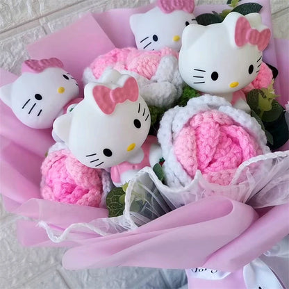 Hello Kitty Cartoon Plush Bouquet Anime