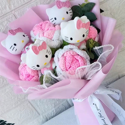 Hello Kitty Cartoon Plush Bouquet Anime