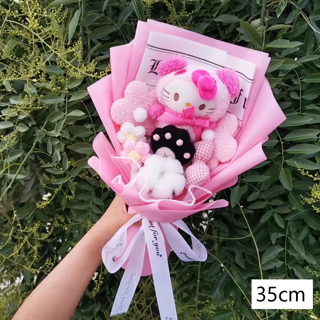 Hello Kitty Cartoon Plush Bouquet Anime