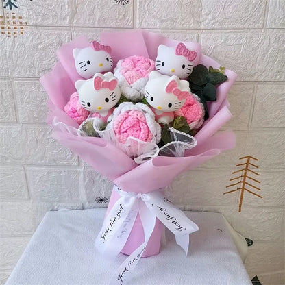 Hello Kitty Cartoon Plush Bouquet Anime