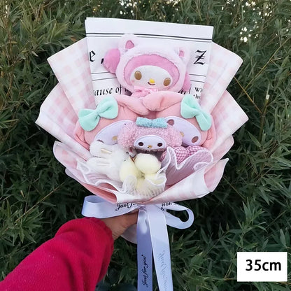 Hello Kitty Cartoon Plush Bouquet Anime