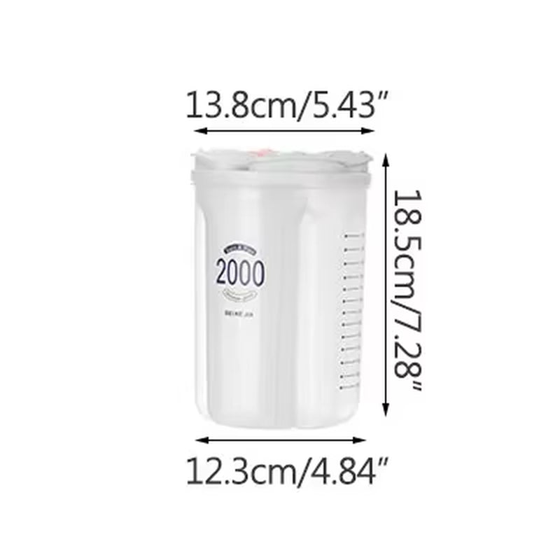 Professional Kitchen Food Storage Container - Moisture-Proof Sealed Canisters with Transparent Design for Grain Organization