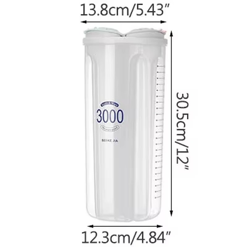 Professional Kitchen Food Storage Container - Moisture-Proof Sealed Canisters with Transparent Design for Grain Organization