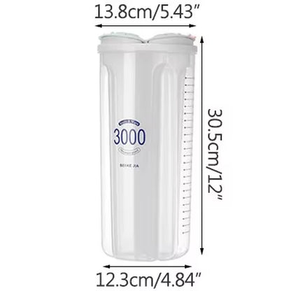 Professional Kitchen Food Storage Container - Moisture-Proof Sealed Canisters with Transparent Design for Grain Organization